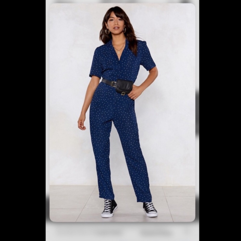 Spot at nothing Polk a dot jumpsuit